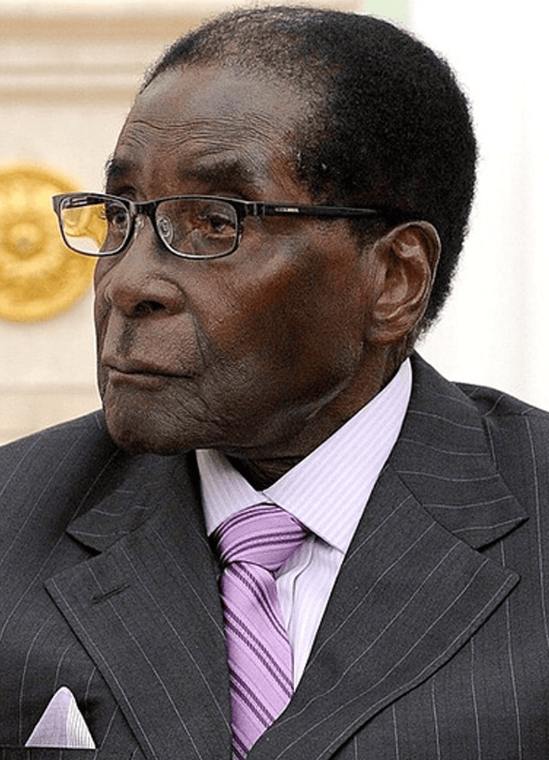 Robert Mugabe, former president of Zimbabwe and president of the African Union, 2015