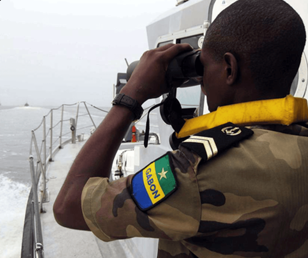 Gabonese soldier on anti-piracy mission in 2010