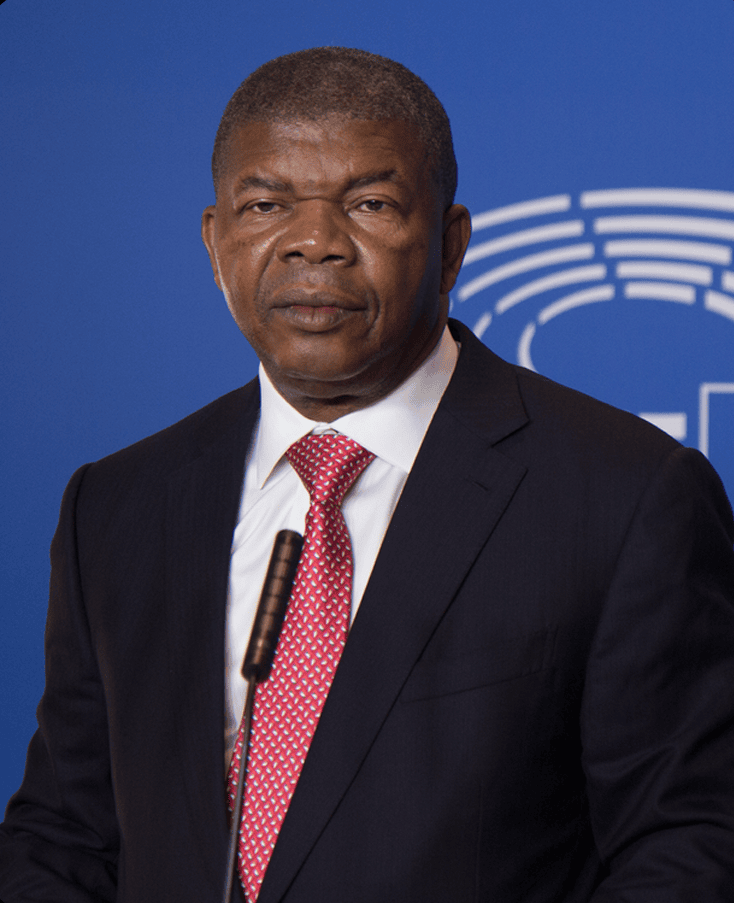 João Manuel Gonçalves Lourenço (President of Angola) at the European Parliament in Strasbourg, 2018.