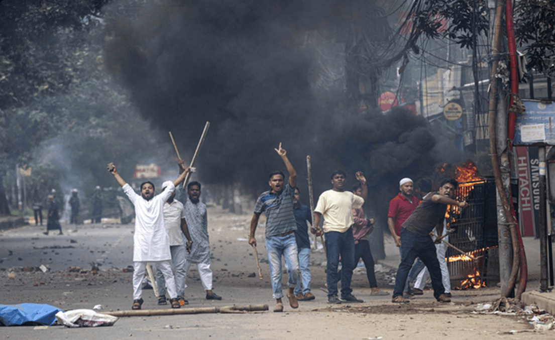 Demonstrators in Dhaka on July 29, 2024 Free Malaysia Today