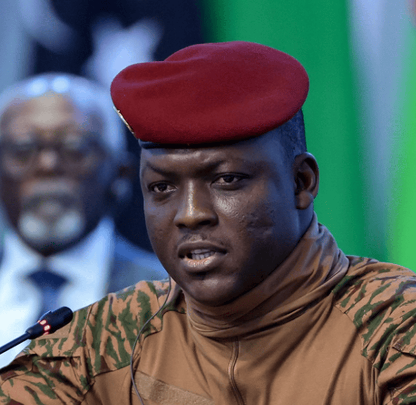 Ibrahim Traoré, head of the junta in Burkina Faso.