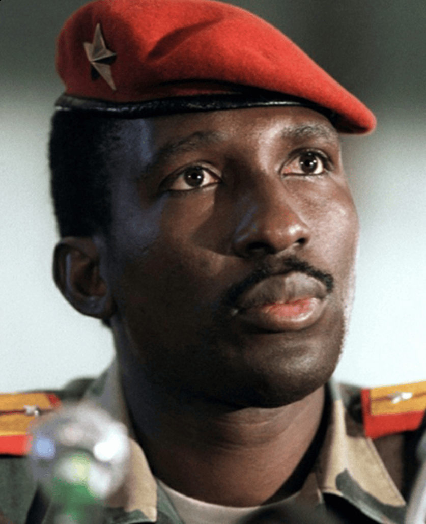 Thomas Sankara, President of Burkina Faso from 1983 to 1987