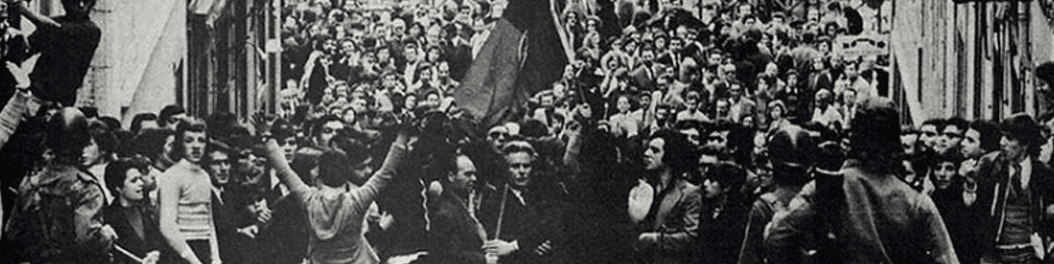 Lisbon street, April 25, 1974