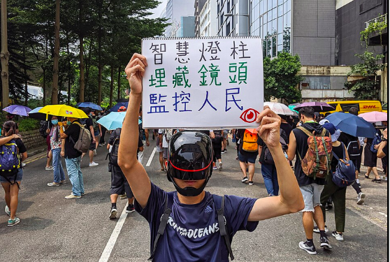 Protester during the Kwong Tong march, August 25, 2019, Wikimedia commons/ Studio Incendo