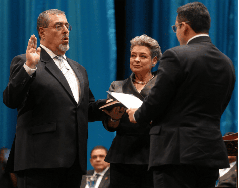 Inauguration of Bernardo Arévalo on 15 January 2024.