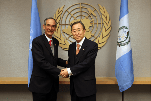 The establishment of the International Commission against Impunity in Guatemala, supported by the UN, under the presidency of Álvaro Colom.